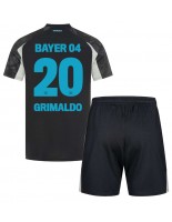 Bayer Leverkusen Alejandro Grimaldo #20 Tredjedraktsett Barn 2024-25 Korte ermer (+ bukser)